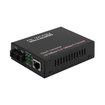 10/100mbps Optical Fiber Media Transceiver 1310nm Media Converter MM 2km