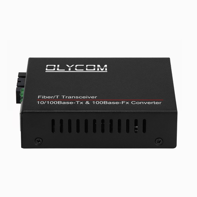 10/100mbps Optical Fiber Media Transceiver 1310nm Media Converter MM 2km