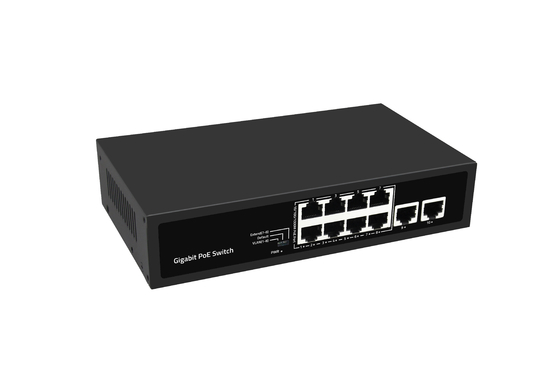 8 Port Full Gigabit PoE Network Switch Support Vlan PoE Extension 120W Budget