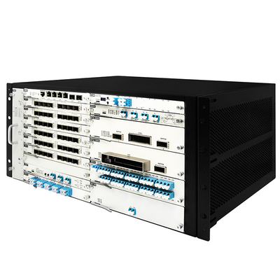 OTN DWDM 5U Chassis 20 Service Slots For 100G 200G 400G Transmission Dual Power Input