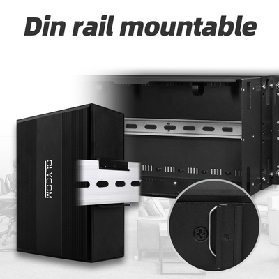 10port Gigabit 10/100/1000mbps L2 Managed POE Switch With 2 Sfp Din-rail DC48V input