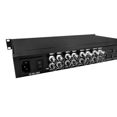 HD 1080P AHD CVI TVI Fiber Video Digital Optical Converter 16 Port AC 220V Input