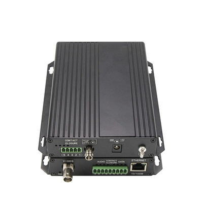 Analog Video Bidi Data RS232/RS422 10/100M Ethernet Over Fiber Converter DC5V