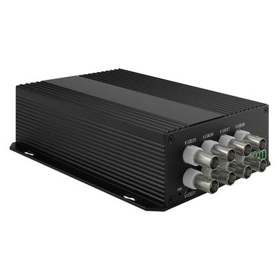 CCTV Video Data Optical Converter 8 Port SECAM Compatible SC/ST/FC Fiber CE