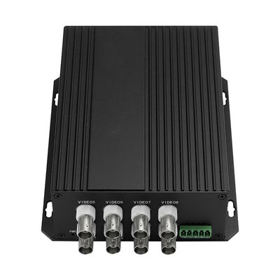 CCTV Video Data Optical Converter 8 Port SECAM Compatible SC/ST/FC Fiber CE