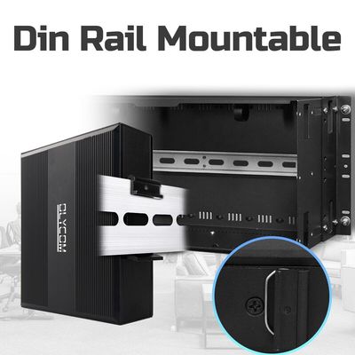 Solar Powered Industrial PoE Switch 5-Port Gigabit Unmanaged with Built-in Voltage Booster for CCTV and Outdoor Networks