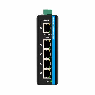 Solar Powered Industrial PoE Switch 5-Port Gigabit Unmanaged with Built-in Voltage Booster for CCTV and Outdoor Networks