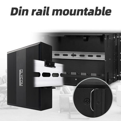 Mini 2 Port 10/100mpbs Industrial Fiber Media Converter With 1RJ45+1SFP LC Ethernet Switch For Outdoor Use