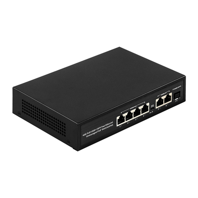 1000Mbps 4*RJ45+2 Uplink Port +1*SFP Network Gigabit POE Switch Gigabit Unmanaged Ethernet Fiber Switch