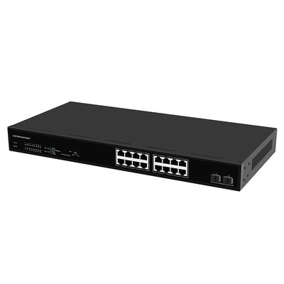 16 Port 2.5G Ethernet Switch With 10G Fiber Uplinks Unmanaged Fanless AC Powered
