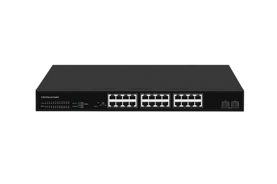 24 Port Network Switch 100M/1G/2.5G Ethernet 1G/2.5G/10G Fiber Unmanaged With FAN
