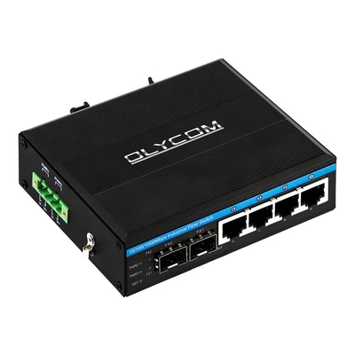10/100/1000mbps Gigabit Managed Poe Switch With 2 Sfp Slot Din Rail Ethernet Switch