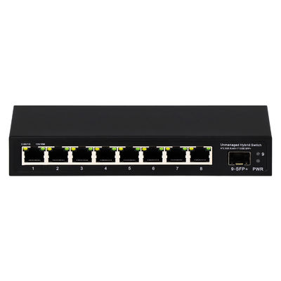 9 Port Unmanaged 2.5G Ethernet Switch with 10G Uplink SFP Port and 60Gbps Backplane Bandwidth