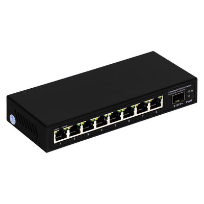 9 Port Unmanaged 2.5G Ethernet Switch with 10G Uplink SFP Port and 60Gbps Backplane Bandwidth
