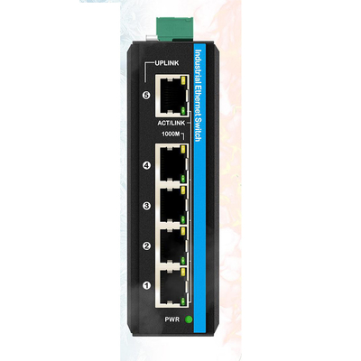 5 Port Gigabit WEB Managed Switch 100/1000M Network Switch RSTP 802.1Q IP40 Rated