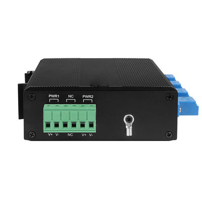 Industrial Optical Bypass Unit Singlemode LC Connector 12V 24V 48V Din Mounted CE