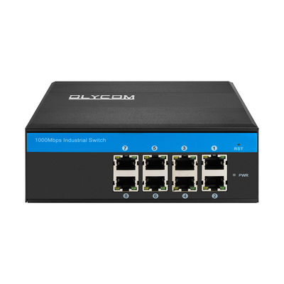 E-Mark 8 Port Gigabit Industrial Ethernet Switch for Vehicle Network and Industrial Automation