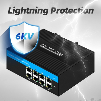 Industrial Gigabit 8 Port Ethernet Switch E-Mark 8*RJ45 Outdoor Network Switch