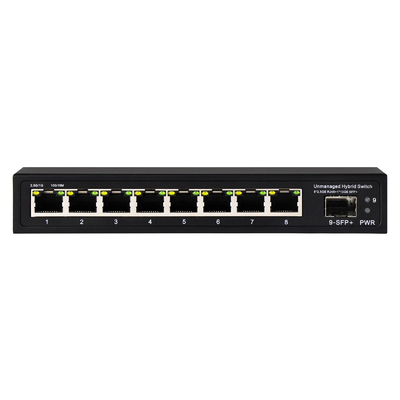 10G Ethernet Switch  Unmanaged Network Switch  8*2.5G RJ45+1*10G SFP Ports