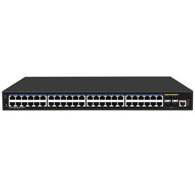 48 Port Gigabit L3 Managed Network Switch 10G Fiber Uplinks Single AC Input Realtek Based