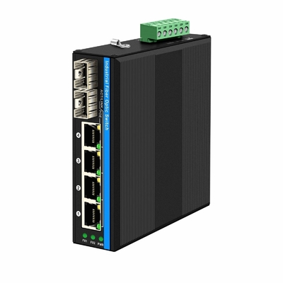 6 Port Gigiabit unmanaged Ethernet Switch  Din rail network switch  DC12V/24V Input