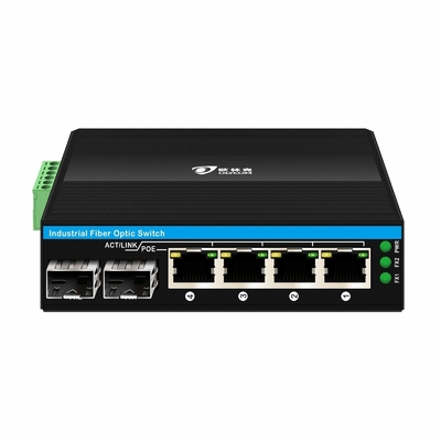 6 Port Gigiabit unmanaged Ethernet Switch  Din rail network switch  DC12V/24V Input