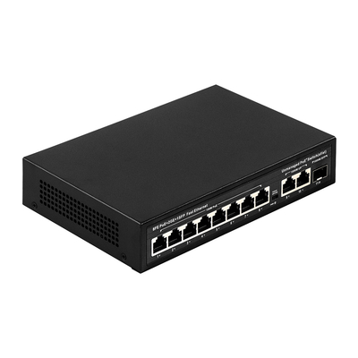 Extended Range 8-Port PoE Switch 10/100M with 120W/150W Consumption and 250m Coverage