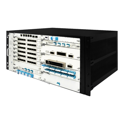 19" 5U OTN DWDM Transmission Equipment System with EDFA AWG Configurable Cards