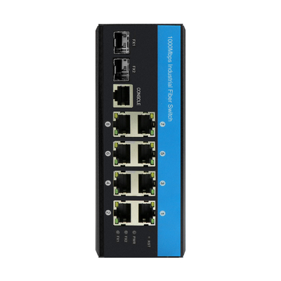 8 port industrial ethernet switch layer 2 managed switch DC12/24/48V Dual power input