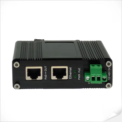 Industrial 90W PoE++ Injector 2 Port 802.3bt Gigabit DC12V/24V/48V Input Mini Size