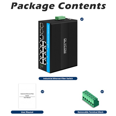 8 Port Gigabit Managed Poe Switch Industrial Ethernet Switch with 2SFP+8 RJ45