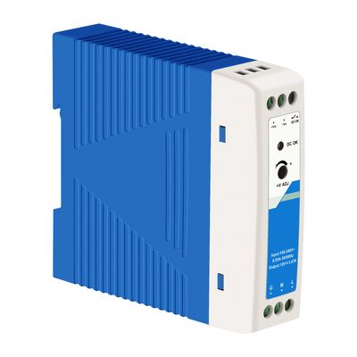 12V Din Power Supply 20W 1.67A Plastic AC/DC Input CE UL Listed Industrial Grade