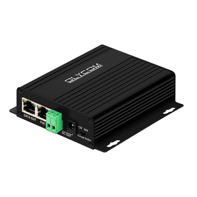 Gigabit 30W PoE Splitter DC12V DC24V Output Wall Mounted 100-Meter PoE Distance
