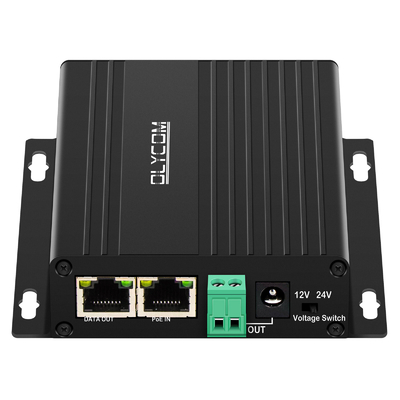 Gigabit 30W PoE Splitter DC12V DC24V Output Wall Mounted 100-Meter PoE Distance