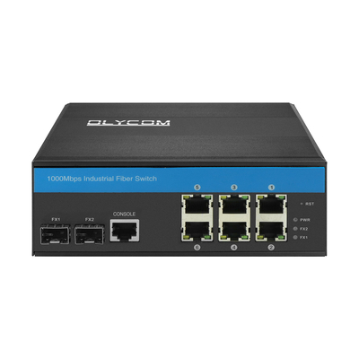 8 Port Gigabit Switch L2 Managed Vitesse Chipset Din Network Switch with 2SFP+6RJ45