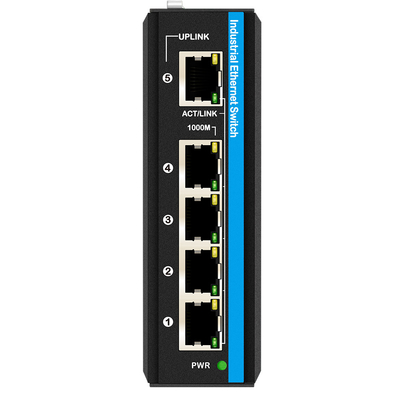 Solar Or Battery Powered PoE Switch 4 Port Gigabit Network Dual 12V/24V/48VDC Input CE