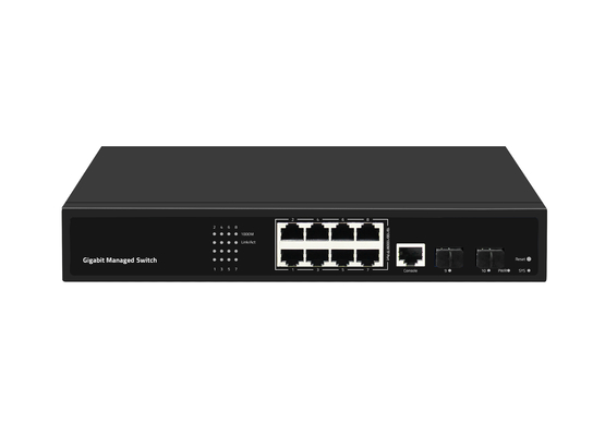 8 Port Gigabit Optical Fiber Switch L2 Managed Desktop Ethernet Switch
