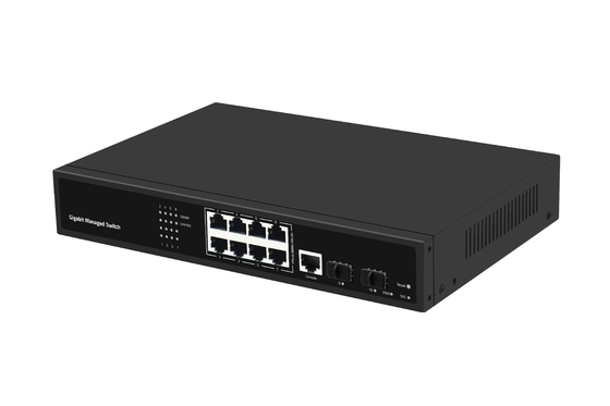 8 Port Gigabit Optical Fiber Switch L2 Managed Desktop Ethernet Switch