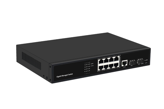 8 Port Gigabit Optical Fiber Switch L2 Managed Desktop Ethernet Switch