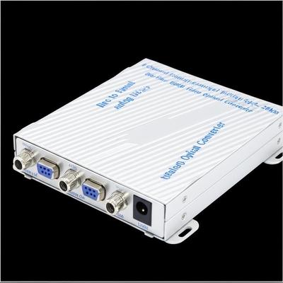 4-Channel Standard Definition Analog BNC to Fiber with RS485 20KM Video Optical Converter