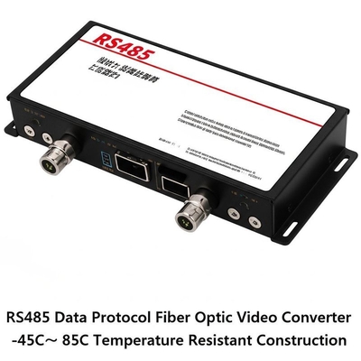 RS485 Data Protocol Fiber Optic Video Converter -45C～ 85C Temperature Resistant Construction