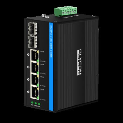 6 Port Solar PoE Switch DC12-48V Input 120W Power Budget Industrial Ethernet Switch for Solar Power CCTV Security VoIP Systems