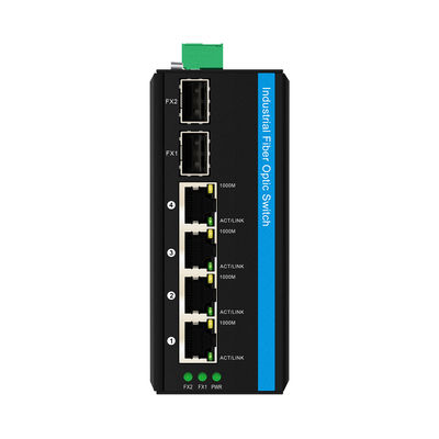 Olycom Solar PoE Switch 4 Port DIN Rail Gigabit Unmanaged DC24V Input