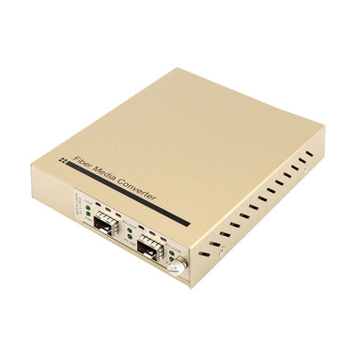 10G OEO Fiber Media Converter AC220V Unmanaged Long-Haul Signal 3R Repeating CE