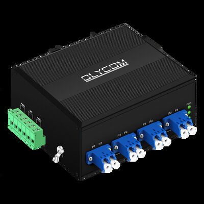 Fiber Optical Bypass Switch with AC/DC Dual Power Input LC/SC Connector and SM/MM Fiber Type for High Reliability