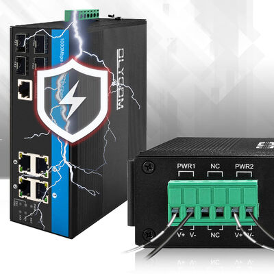 8 Port L2 Managed Ethernet Switch 1G/2.5G SFP Uplinks Industrial Grade CE FCC