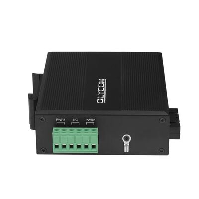 5 Port Fast Ethernet Switch Industrial Unmanaged SFP Fiber Fanless IP40 Rated DC12V