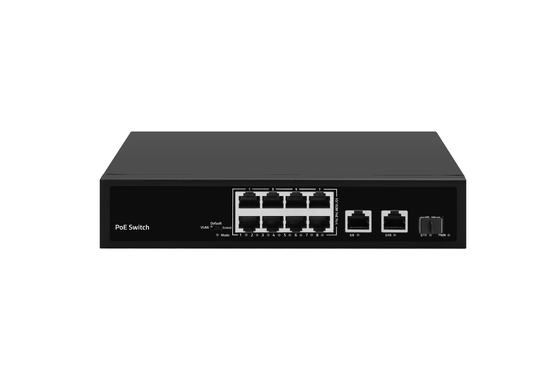 8 Port 10/100Mbps PoE Switch 120W Gigabit Network SFP Uplink Unmanaged AC Powered CE