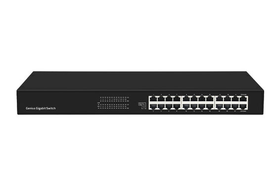24-Port Gigabit Unmanaged Ethernet Switch with Smart VLAN & Extend Mode CE Fanless