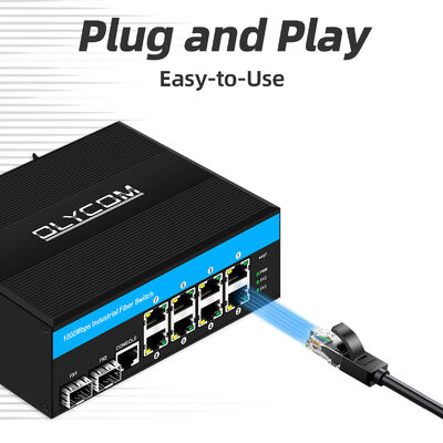10 port Gigabit POE Switch L2 managed Vitesse chipset Rugged Ethernet Switch